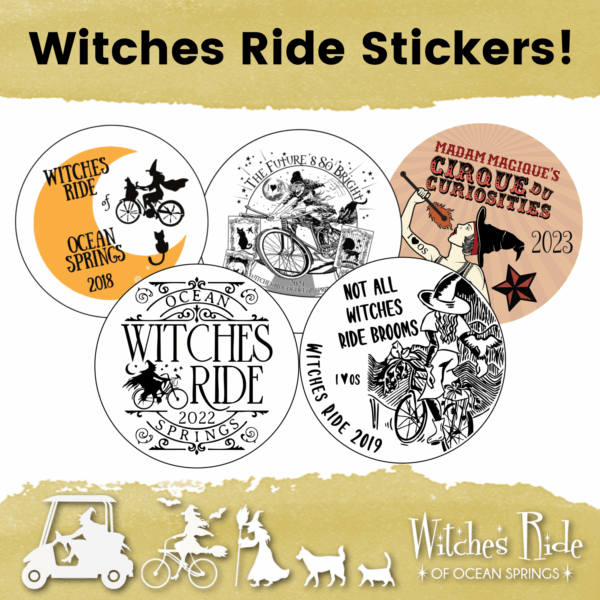 Witches Ride Sticker